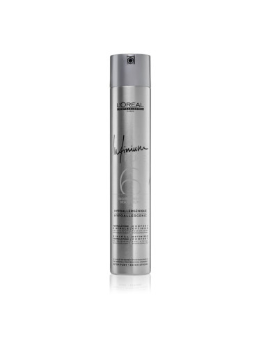 L’Oréal Professionnel Infinium Pure хипоалергенен лак за коса с екстра силна фиксация без парфюм 500 мл.