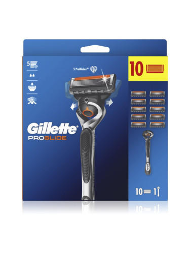 Gillette ProGlide самобръсначка + резервни остриета 10 бр.