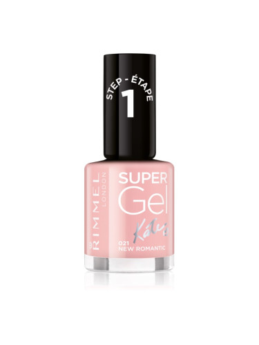 Rimmel Super Gel By Kate гел лак за нокти без използване на UV/LED лампа цвят 021 New Romantic 12 мл.