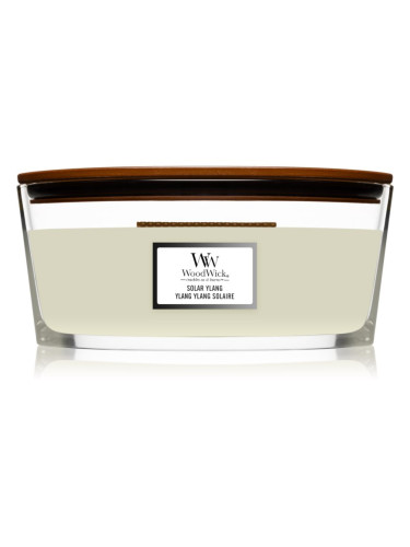 Woodwick Solar Ylang ароматна свещ  с дървен фитил (hearthwick) 453.6 гр.
