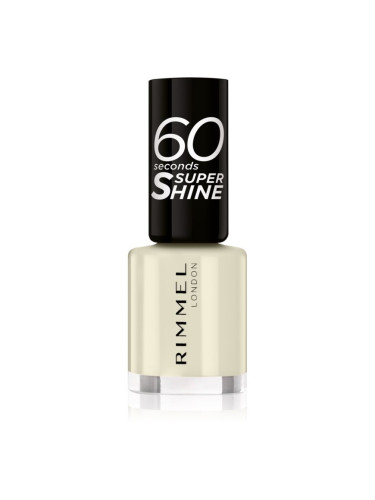 Rimmel 60 Seconds Super Shine лак за нокти цвят 730 Silver Bullet 8 мл.