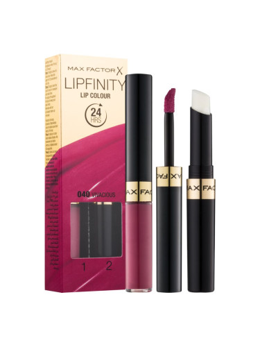 Max Factor Lipfinity Lip Colour дълготрайно червило с балсам цвят 040 Vivacious 4,2 гр.