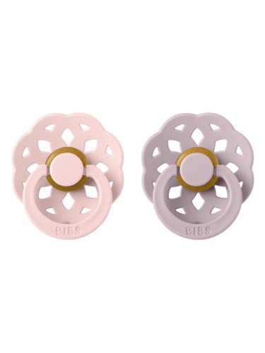 BIBS Boheme Natural Rubber Size 1: 0+ months биберон Blossom / Dusky Lilac 2 бр.