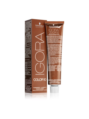 Schwarzkopf Professional IGORA Color 10 перманентната боя за коса цвят 7-0 Medium Blonde Natural 60 мл.