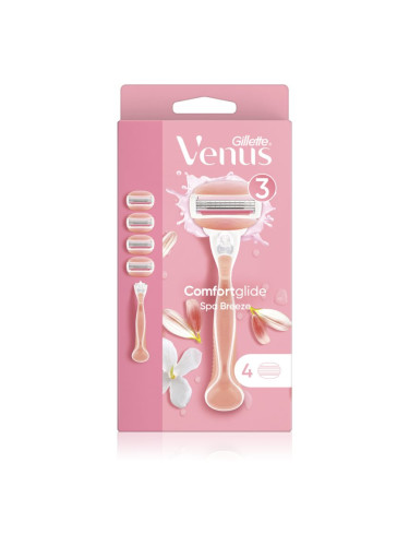 Gillette Venus ComfortGlide Spa Breeze Дамска самобръсначка Резервни остриета 4 СК 1 бр.