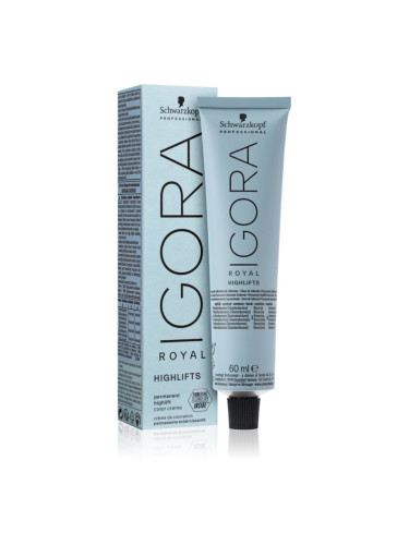 Schwarzkopf Professional IGORA Royal Highlifts перманентната боя за коса цвят 10-1 Ultra Blonde Cendré 60 мл.