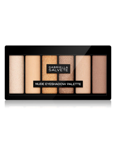 Gabriella Salvete Eyeshadow 6 Shades Palette палитра от сенки за очи цвят 01 Nude 12 гр.