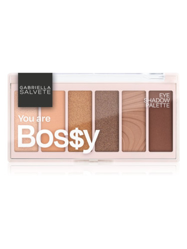 Gabriella Salvete Eyeshadow 6 Shades Palette палитра от сенки за очи цвят You are Bos$y 12 гр.