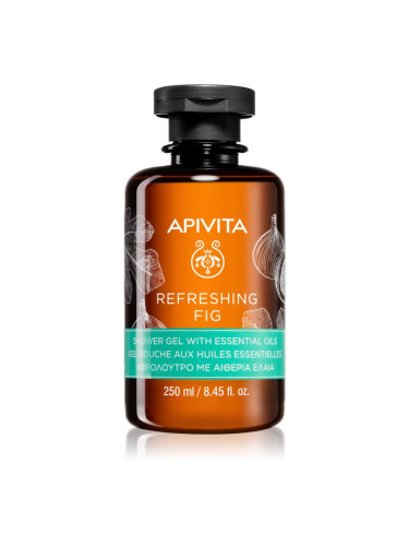Apivita Refreshing Fig Shower Gel освежаващ душ гел с есенциални масла 250 мл.