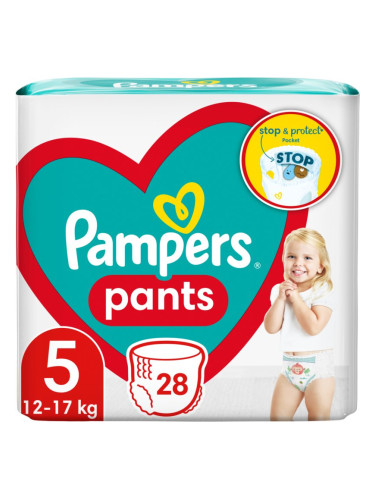 Pampers Pants Size 5 еднократни пелени гащички 12-17 kg 28 бр.
