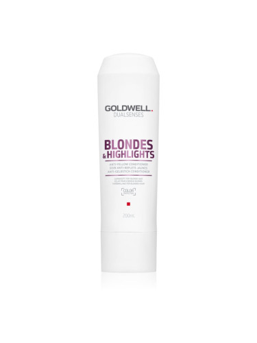 Goldwell Dualsenses Blondes & Highlights балсам за руса коса неутрализиращ жълтеникавите оттенъци 200 мл.