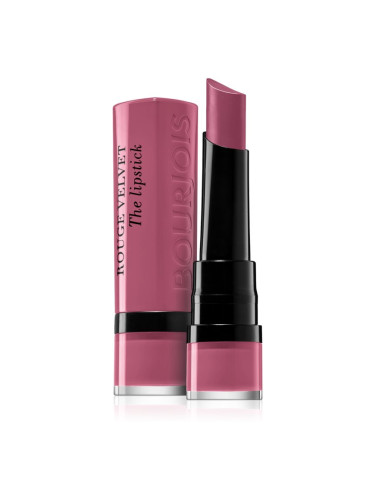 Bourjois Rouge Velvet The Lipstick матиращо червило цвят 19 Place De Roses 2,4 гр.