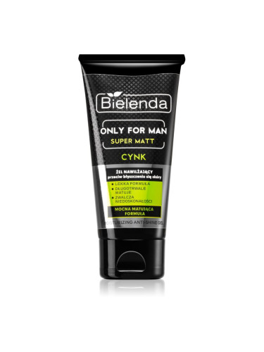 Bielenda Only for Men Super Mat хидратиращ гел против мазна кожа и разширени пори 50 мл.