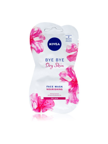 Nivea Bye Bye Dry Skin подхранваща маска с мед 2x7.5 мл.
