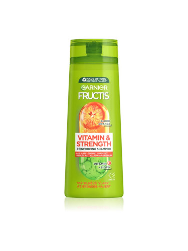 Garnier Fructis Vitamin & Strength подсилващ шампоан за увредена коса 250 мл.