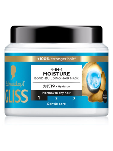 Schwarzkopf Gliss Aqua Revive хидратираща маска за нормална към суха коса 400 мл.