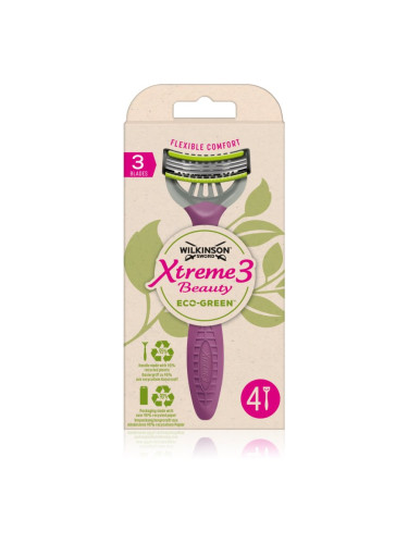 Wilkinson Sword Xtreme 3 Beauty Eco Green самобръсначка за еднократна употреба 4 бр.