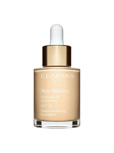 Clarins Skin Illusion Natural Hydrating Foundation озаряващ хидратиращ фон дьо тен SPF 15 цвят 100.5W Cream 30 мл.