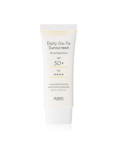 Purito Daily Go-To Sunscreen лек защитен крем за лице SPF 50+ 60 мл.