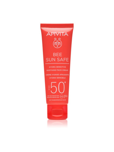 Apivita Bee Sun Safe Hydra Sensitive Soothing Face Cream SPF50+ успокояващ и хидратиращ крем SPF 50+ 50 мл.