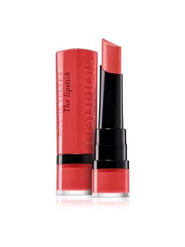Bourjois Rouge Velvet The Lipstick матиращо червило цвят 08 Rubi’s Cute 2,4 гр.