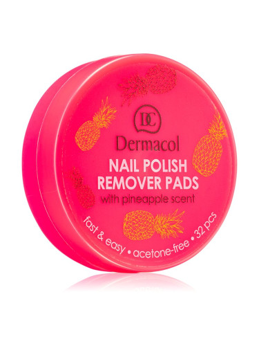 Dermacol Nail Care Odorless лакочистител без мирис 32 бр.