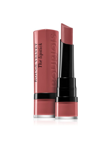 Bourjois Rouge Velvet The Lipstick матиращо червило цвят 33 Rose Water 2,4 гр.