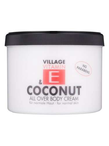 Village Vitamin E Coconut крем за тяло без парабени 500 мл.
