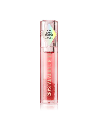 Makeup Revolution Crystal Aura масло от нар за подхранване и хидратация цвят Rose Quartz 2,5 мл.