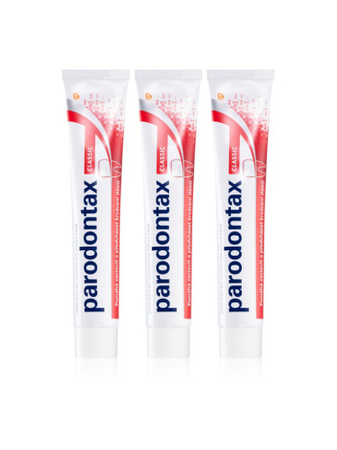 Parodontax Classic паста за зъби против кървене на венци без флуорид 3x75 мл.