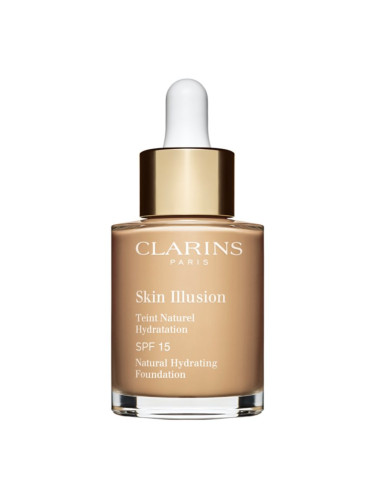 Clarins Skin Illusion Natural Hydrating Foundation озаряващ хидратиращ фон дьо тен SPF 15 цвят 106N Vanilla 30 мл.