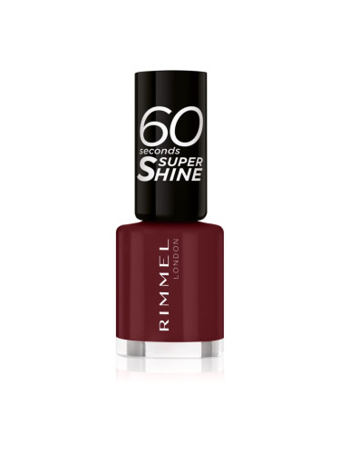 Rimmel 60 Seconds Super Shine лак за нокти цвят 340 Berries And Cream 8 мл.