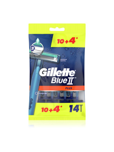 Gillette Blue II Plus самобръсначки за еднократна употреба за мъже 14 бр.