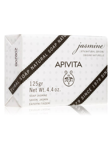 Apivita Natural Soap Jasmine почистващ твърд сапун 125 гр.