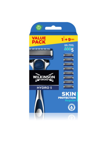 Wilkinson Sword Hydro5 Skin Protection Regular самобръсначка + резервни остриета