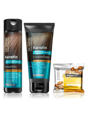 Dr. Santé Keratin изгодна опаковка (за крехка и стресирана коса)