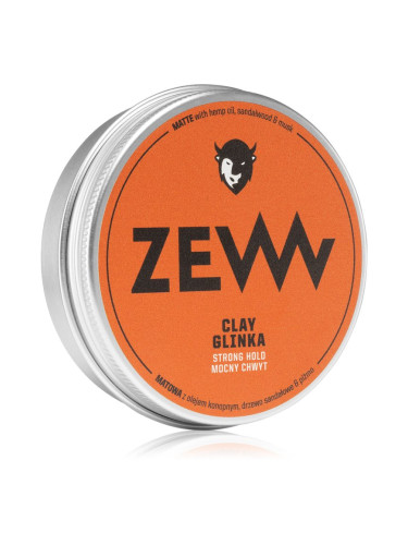 Zew For Men Hemp Matte Clay стилизиращ клей за коса с конопено масло 100 мл.