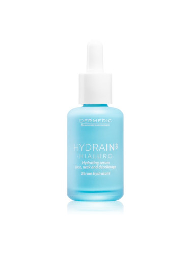 Dermedic Hydrain3 Hialuro хидратиращ серум за лице за суха или много суха кожа 30 мл.