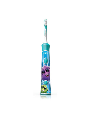Philips Sonicare For Kids HX6322/04 звукова електрическа четка за зъби за деца с Bluetooth връзка Aqua 1 бр.