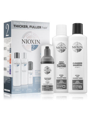 Nioxin System 2 Natural Hair Progressed Thinning подаръчен комплект (против косопад) унисекс