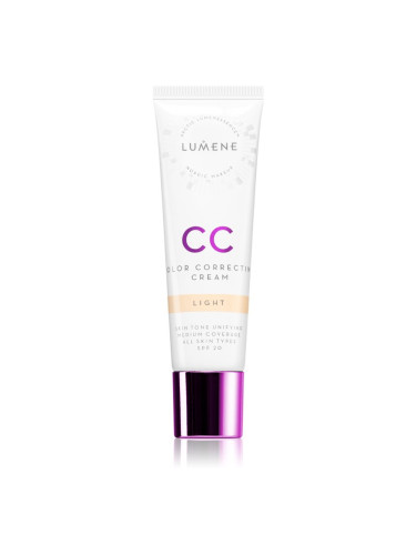 Lumene Color Correcting CC крем за уеднаквяване тена на лицето SPF 20 цвят Light 30 мл.