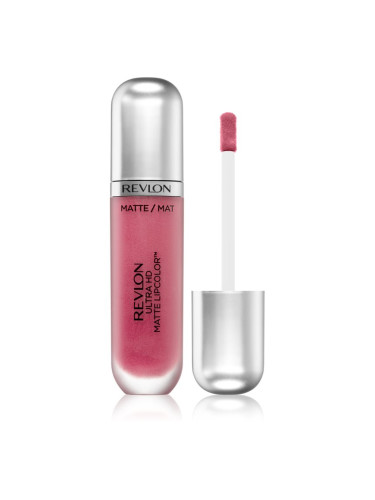 Revlon Cosmetics Ultra HD Matte Lipcolor™ ултра матиращо течно червило цвят 600 Devotion 5.9 мл.