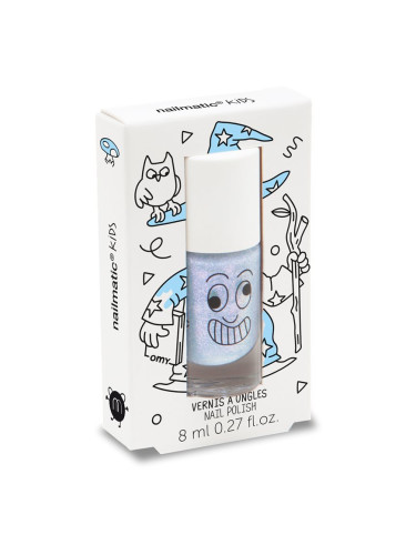 Nailmatic Kids лак за нокти за деца цвят Merlin - pearly blue 8 мл.