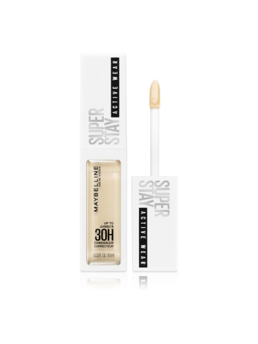 MAYBELLINE NEW YORK SuperStay Active Wear коректор с висока покривност цвят 05 Ivory 10 мл.