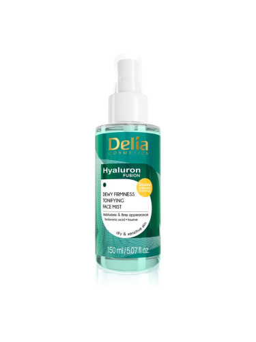 Delia Cosmetics Hyaluron Fusion тонизираща мълга за лице със стягащ ефект 150 мл.