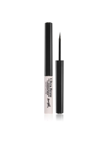 Barry M Ultra Brow 2-in-1 цвят за вежди Black 1,7 мл.