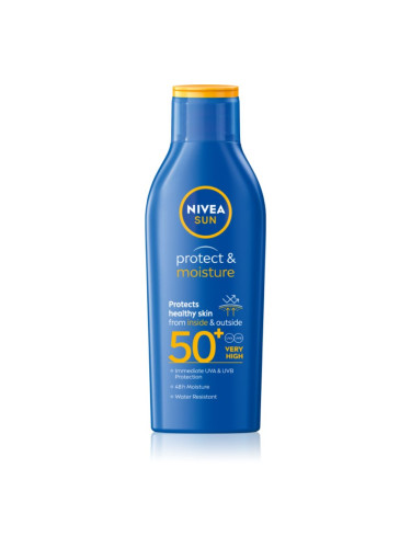 Nivea Sun Protect & Moisture хидратиращо мляко за тен SPF 50+ 200 мл.
