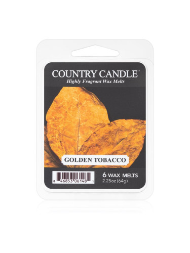 Country Candle Golden Tobacco восък за арома-лампа 64 гр.