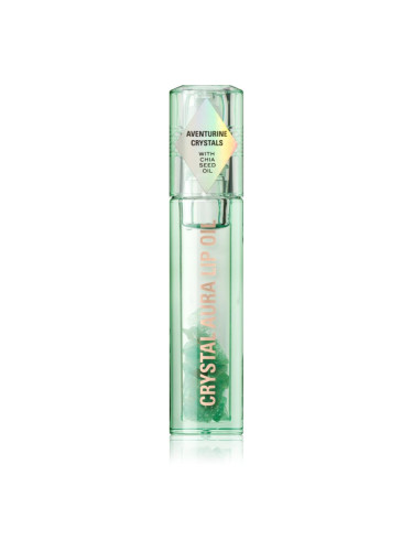 Makeup Revolution Crystal Aura масло от нар за подхранване и хидратация цвят Aventurine Cucumber 2,5 мл.