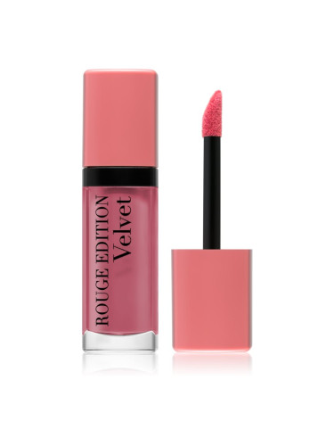 Bourjois Rouge Edition Velvet течно червило с матиращ ефект цвят 10 Don´t Pink Of It! 7.7 мл.